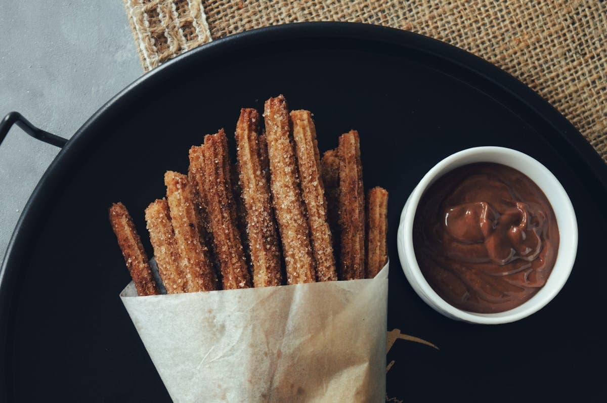 Churros crujientes hechos en air fryer
